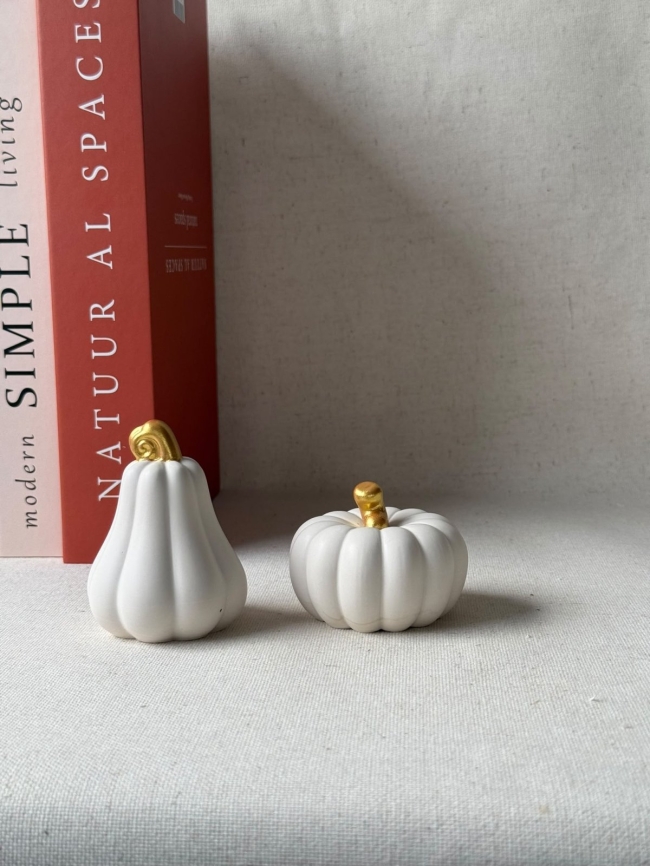 Duo d'automne en jesmonite